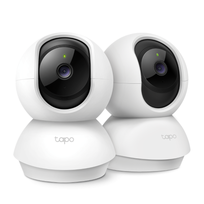 Pan/Tilt Home Security Wi-Fi Camera, 2-Pack SPEC: 1080p, 2.4 GHz, Horizontal 360º FEATURE: Pan/Tilt, Motion Detection and Notifications, Sound and Light Alarm, Remote Control, Two-Way Audio, Voice Control (Works with Google Assistant and Alexa), Local Storage through microSD Card (Up to 512 GB) - Camere supraveghere IP