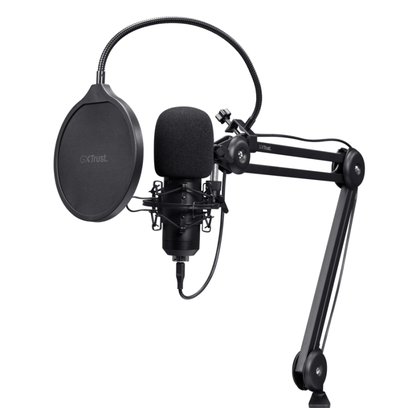 Microfon Trust GXT 270 Emita II+, tip Condenser, USB - Microfoane