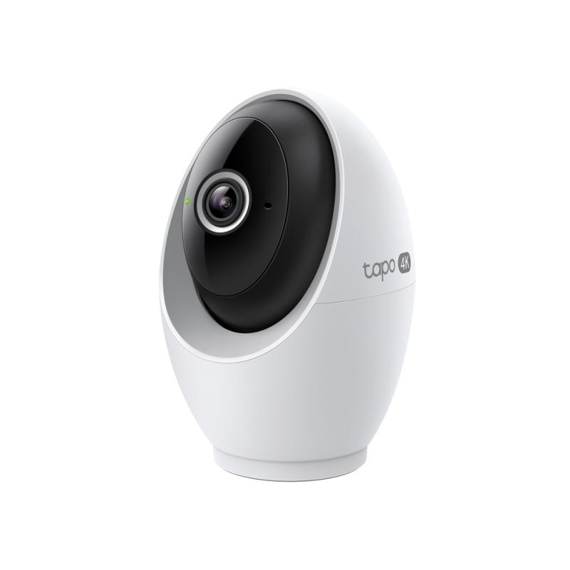 Indoor/Outdoor Pan/Tilt Security Wi-Fi Camera SPEC: 1080p, 2.4 GHz, Horizontal 360º FEATURE: Pan/Tilt, Smart Detection and Notifications (motion, people, baby crying), Motion Tracking, Sound and Light Alarm, Remote Control, Two-Way Audio, Voice Control (Works with Google Assistant, Alexa, and