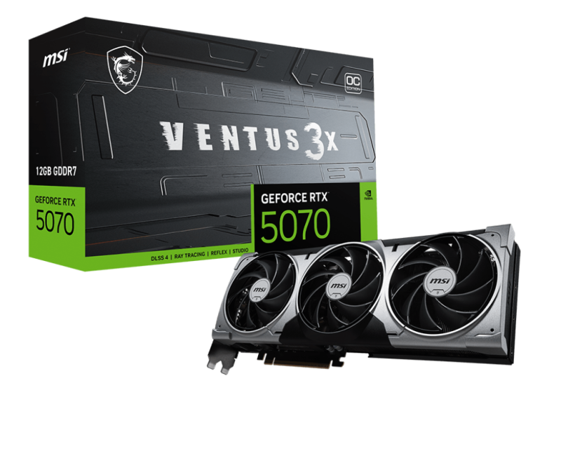 Placa video MSI GeForce RTX 5070, 12GB GDDR7, PCI Express 5.0, 192-bit