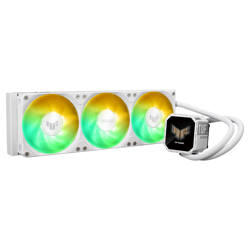Cooler Procesor ASUS TUF Gaming LC III 360 ARGB LCD White Edition, Lichid, 12 cm, 3 ventilatoare, aRGB - Componente PC