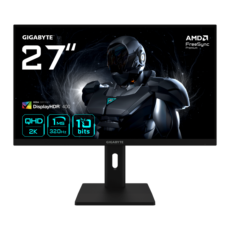 Monitor Gaming Gigabyte G27Q3, 27″, 2560 x 1440 pixeli, Black, 3 ani Garantie - Desktop PC & Monitoare