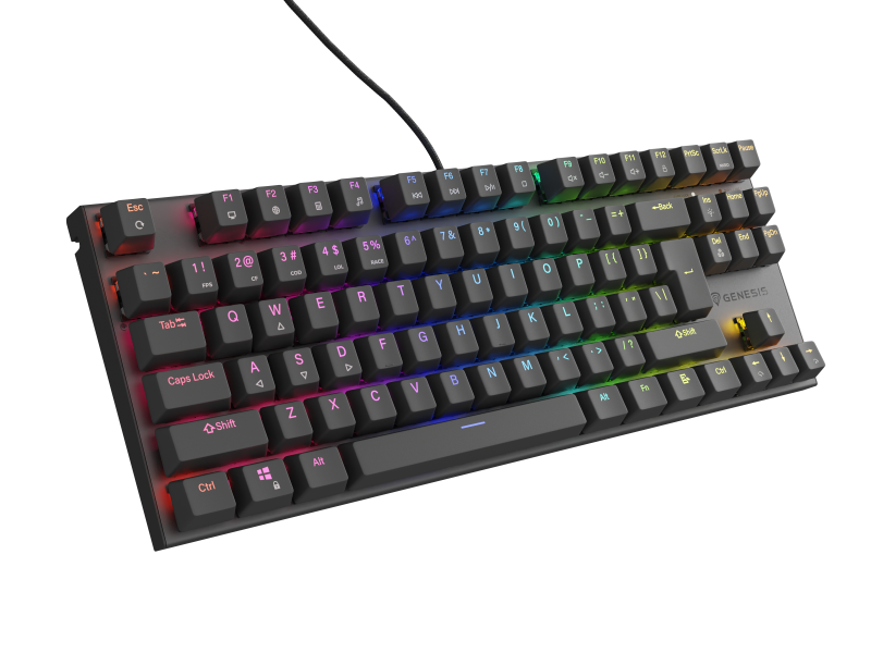 Tastatura Mecanica Gaming Genesis Thor 303 TKL, RGB, USB, negru