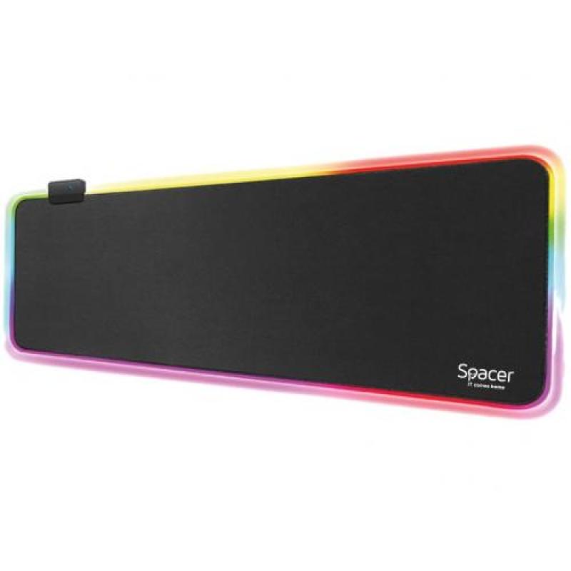 Mousepad Gaming SPACER SP-PAD-GAME-RGB-PICT, 900 x 300 mm, Negru - Mousepad