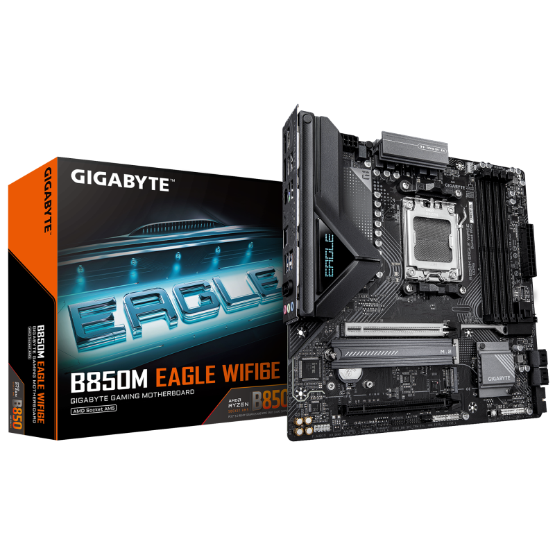 Placa de baza Gigabyte B850M EAGLE WIFI6E, Socket AM5, DDR5, Micro-ATX - Componente PC