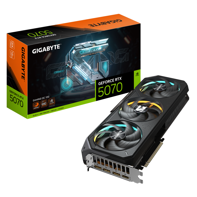 Placa video Gigabyte GeForce RTX 5070, 12GB GDDR7, PCI Express 5.0, 192-bit - Componente PC