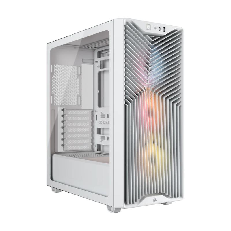 Carcasa CORSAIR 3200D RS ARGB, RGB, Mid Tower, White - Carcase