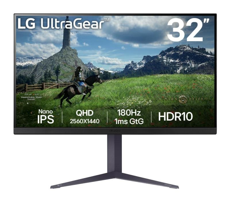 Monitor Consumer LG 32GS85Q-B, 31.5", 2560 x 1440 pixeli, Black, 3 ani Garantie
