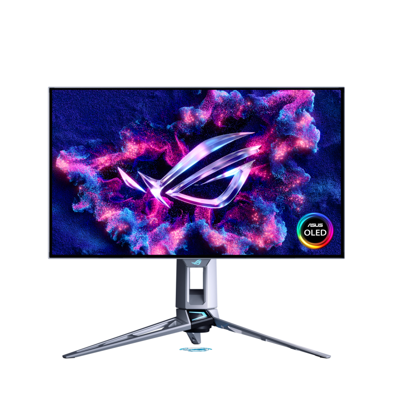 Monitor Gaming ASUS ROG Swift OLED PG27AQWP-W, 26.5", 2560 x 1440 pixeli, Silver, 2 ani Garantie