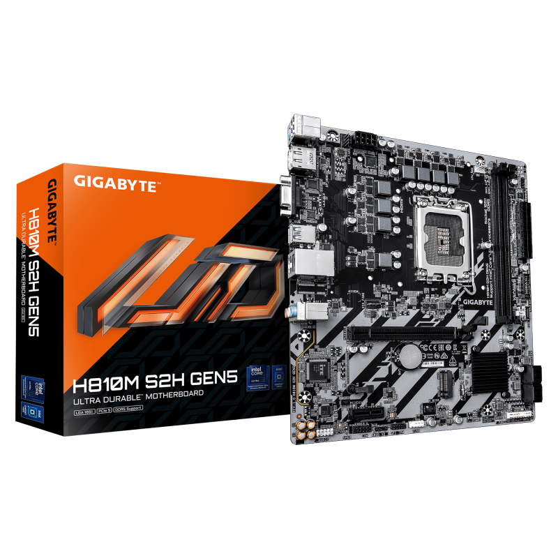 Placa de baza Gigabyte H810M S2H GEN5, Socket 1851, DDR5, Micro-ATX - Componente PC