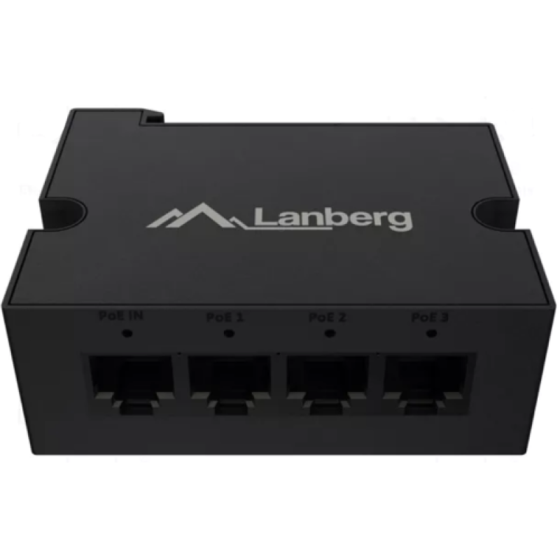 Switch Lanberg DIN-FE4-AT-30W, 4 porturi 1000BASE-T PoE+, Unmanaged, maxiumum network link speed 100 Mbps, chipset Realtek – RTL8305NB, standar PoE 802.3at, 802.3af - PC, Periferice & Software
