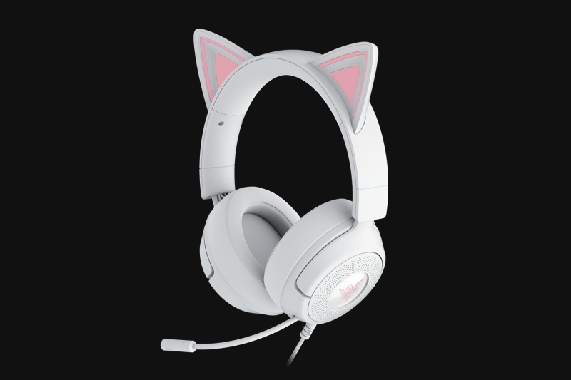 Casti Gaming Head-band Razer Kraken Kitty V3 X, Wired, alb - Casti audio