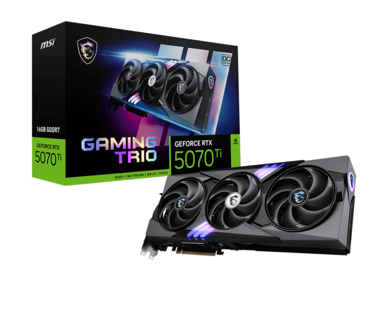 Placa video MSI GeForce RTX 5070 TI, 16GB GDDR7, PCI Express 5.0, 256-bit