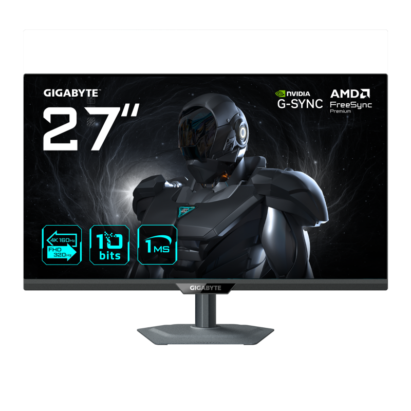 Monitor Consumer Gigabyte G27UP, 27″, 3840 x 2160 pixeli, Black, 2 ani Garantie - Desktop PC & Monitoare
