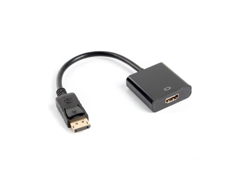 Cablu adaptor DisplayPort(M) 1.2 HDMI(F) 10 cm negru - Cabluri periferice