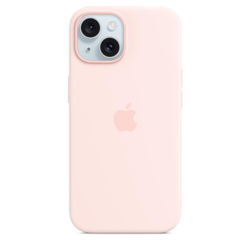iPhone 15 Silicone Case with MagSafe – Light Pink - Accesorii