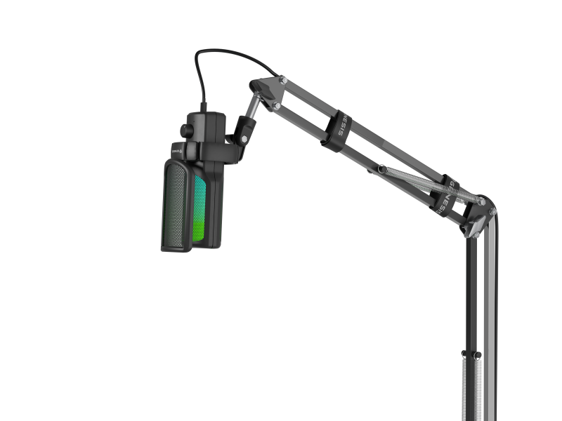 Microfon Genesis Radium 251, tip Cardioid, USB, LED backlight