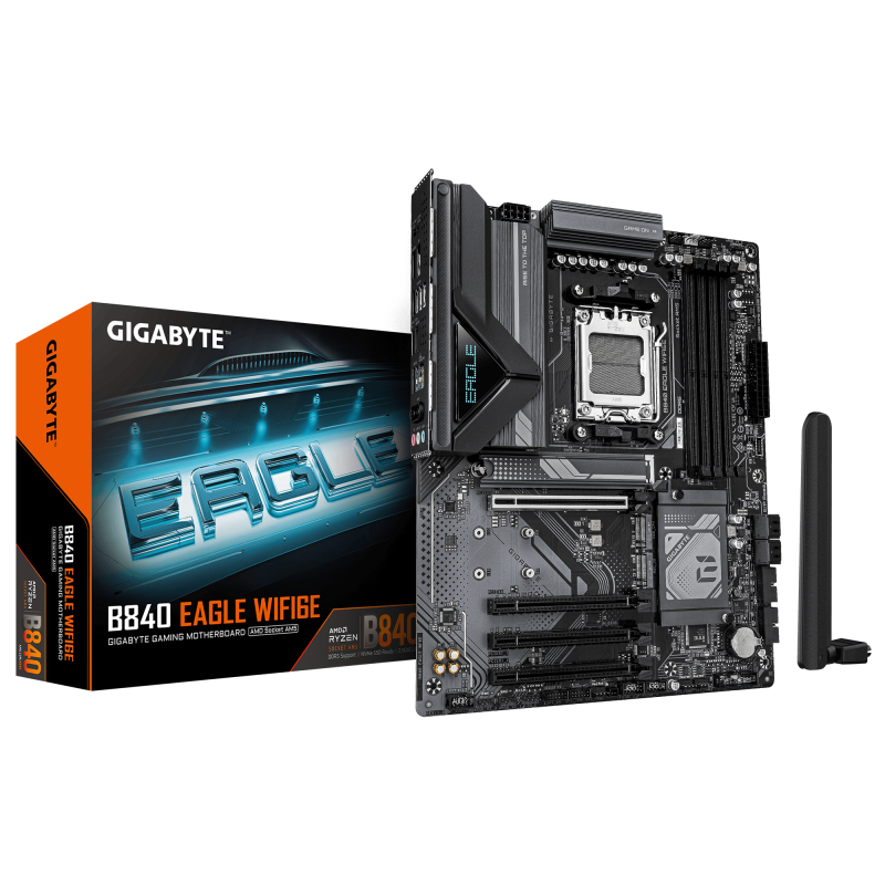 Placa de baza Gigabyte B840M EAGLE WIFI6E, Socket AM5, DDR5, Micro-ATX - Componente PC