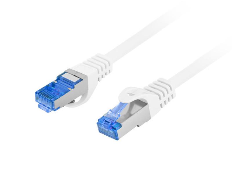 PATCHCORD CAT.6A S/FTP LSZH CCA 2M WHITE FLUKE PASSED LANBERG - Alte accesorii retea
