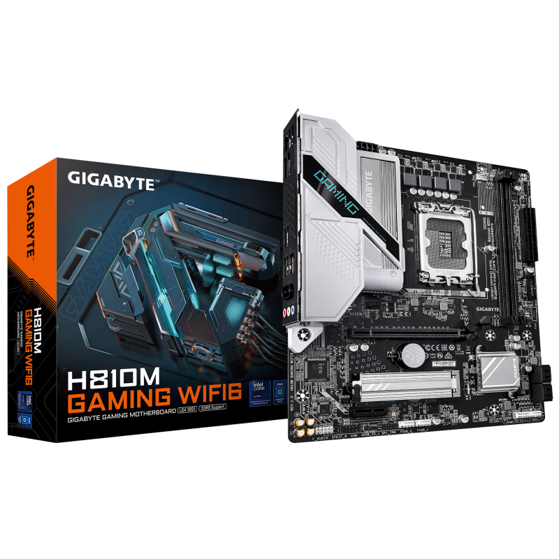 Placa de baza Gigabyte H810M GAMING WIFI6, LGA 1851, DDR5, Micro-ATX - Componente PC