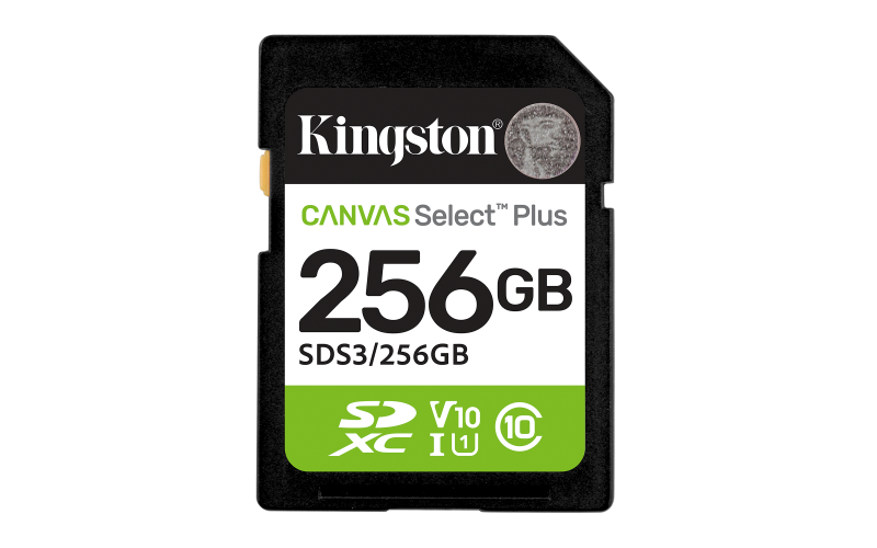 Card de memorie Kingston Canvas Select Plus Gen3 SDXC, 64 GB, Clasa 10