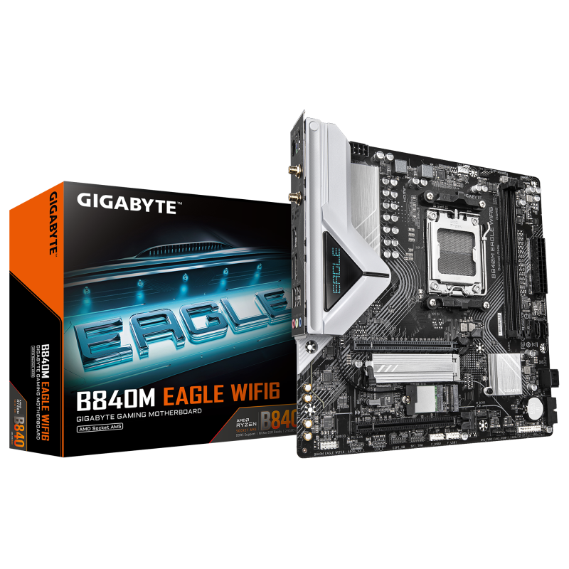 Placa de baza Gigabyte B840M EAGLE WIFI6, Socket AM5, DDR5, Micro-ATX - Componente PC