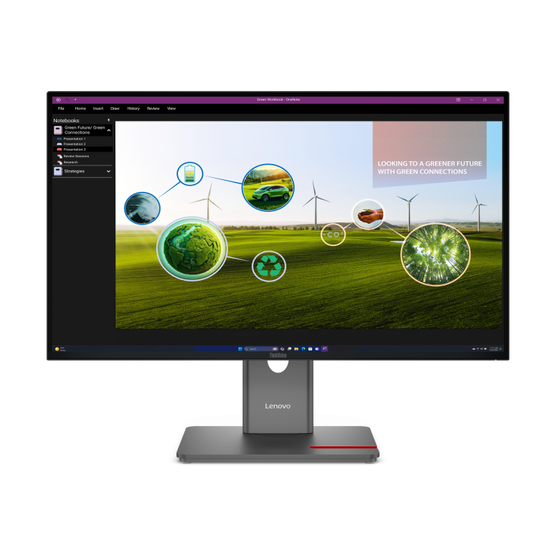 Monitor Commercial Lenovo ThinkVision P27Q-40, 27", 2560 x 1440 pixeli, Black, 3 ani Garantie