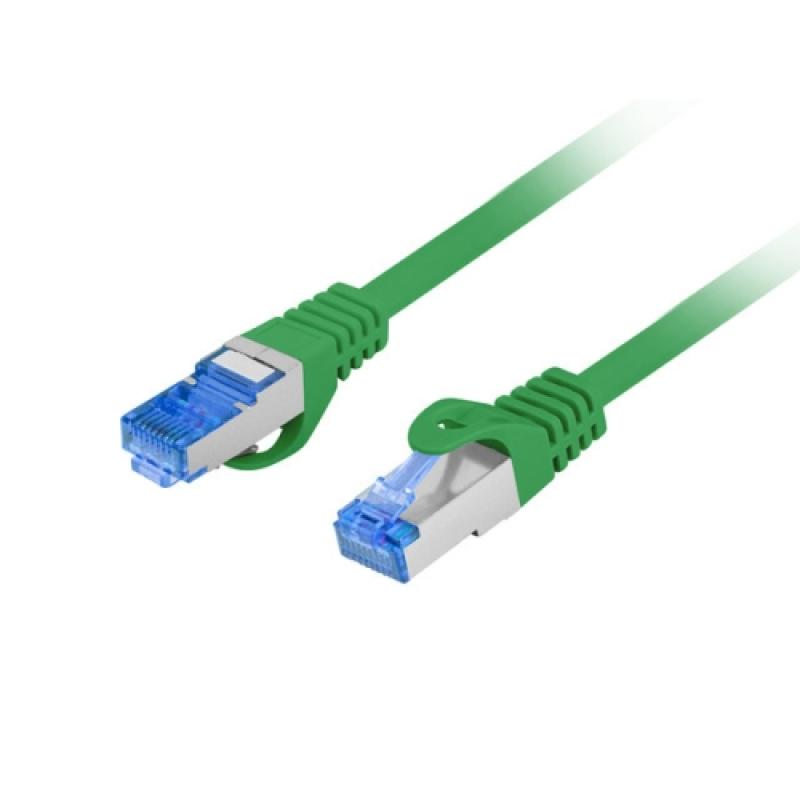 PATCHCORD CAT.6A S/FTP LSZH CCA 0.25M GREEN FLUKE PASSED LANBERG - Alte accesorii retea