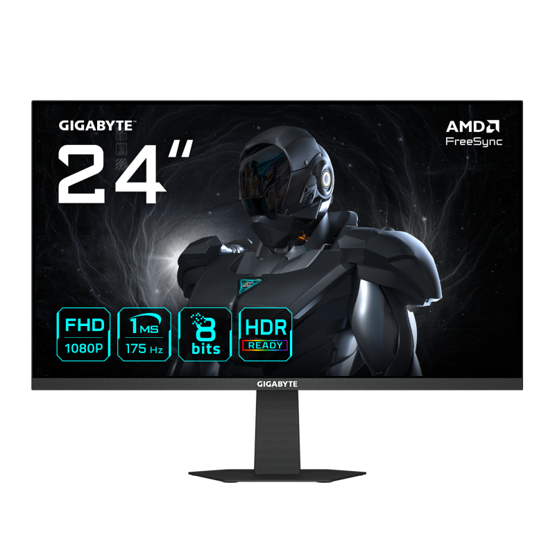 Monitor Consumer GIGABYTE GS24F14A, 23.8″, 1920 x 1080 pixeli, Black - Desktop PC & Monitoare