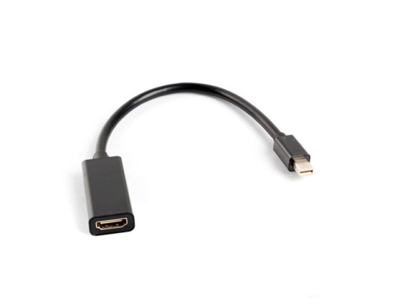 Cablu adaptor Mini DisplayPort(M) 1.2 -> HDMI(F) 20 cm negru LANBERG