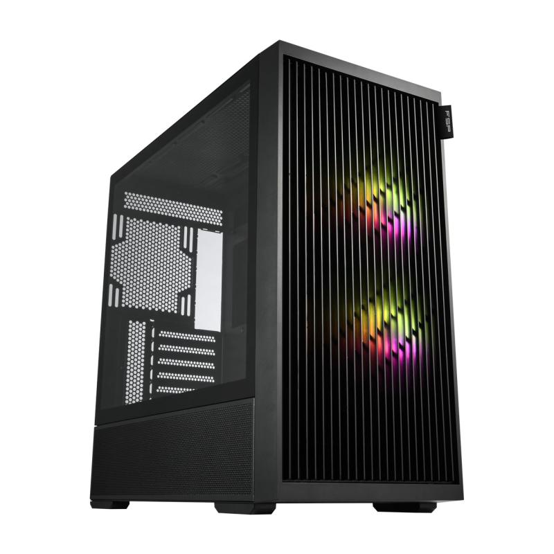 Carcasa FSP M330-BA, RGB, Mid Tower, Black - Carcase