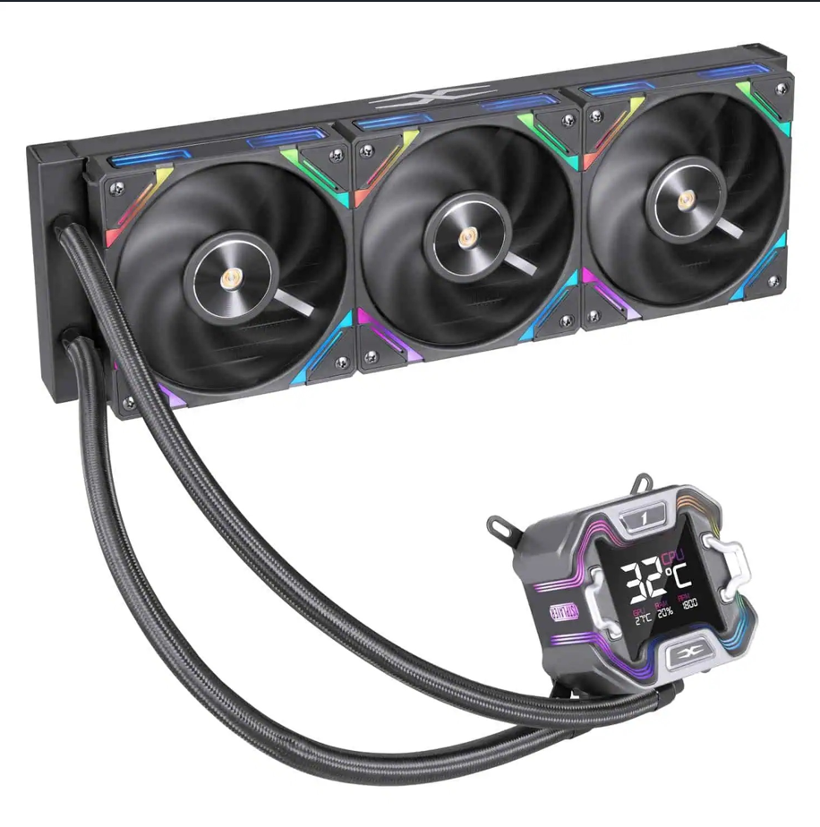 Cooler Procesor 1stPlayer X-Starship 360E, Lichid, 12 cm, 3 ventilatoare, aRGB - Componente PC