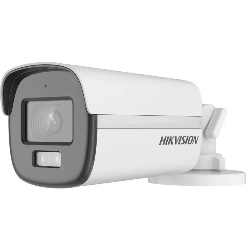 Camera de supraveghere Bullet 3K Hikvision DS-2CE12KF0T-LFS(2.8MM), lentila fixa 2.8mm, iluminare: 0.001 Lux @ (F1.0, AGC ON), 0 Lux cu lumina alba, IR 40m, lumina alba 40m, iesire TVI/AHD/CVI/CVBS, microfon incorporat, alimentare: 12 VDC ± 25%, max. 5.2 W, protectie: IP67, dimensiuni: 194.2 mm × 78 - Securitate