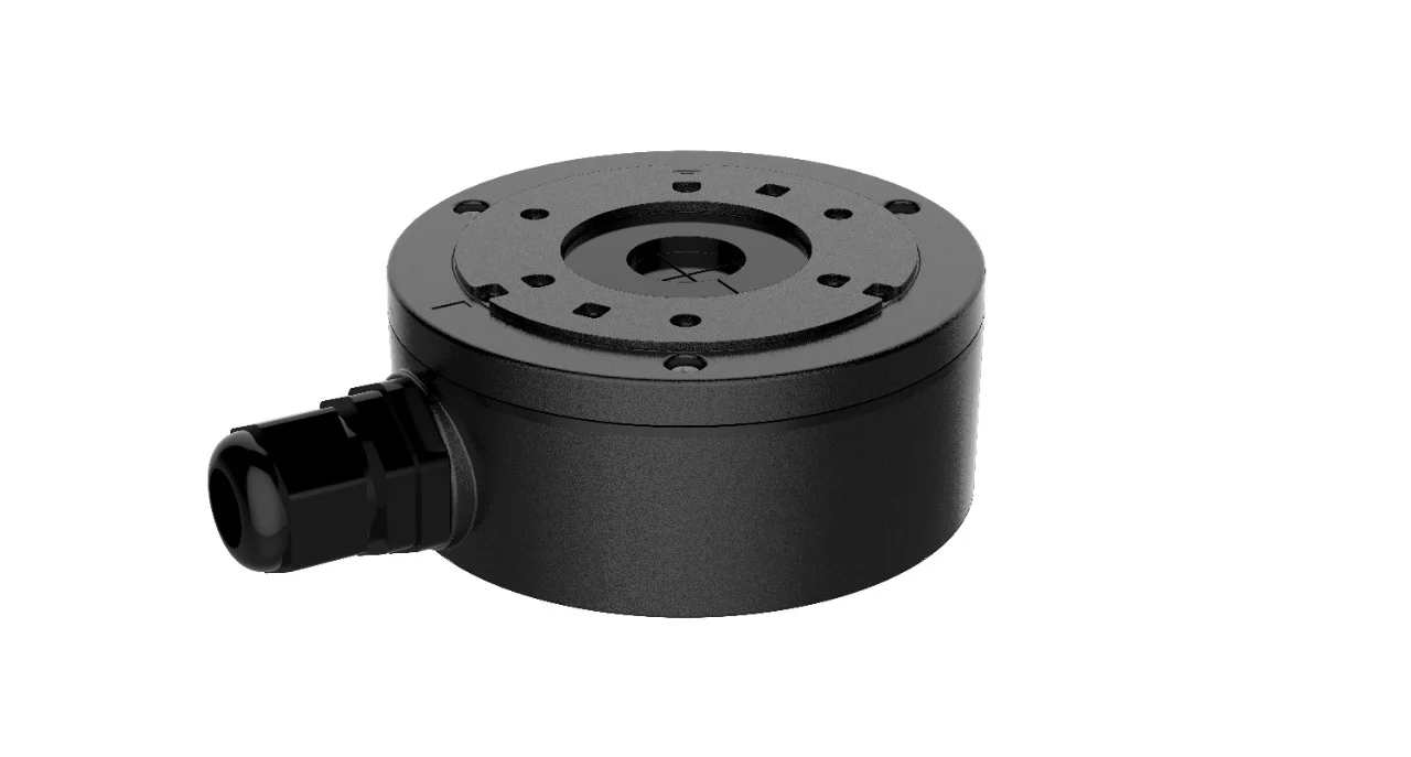 Doza conexiune camere Hikvision DS-1280ZJ-XS(Black); aluminiu, dimensiuni: Φ100 x 43.2 x 129mm, greutate: 320g, compatibil cu: camera Dome si Bullet. - Accesorii