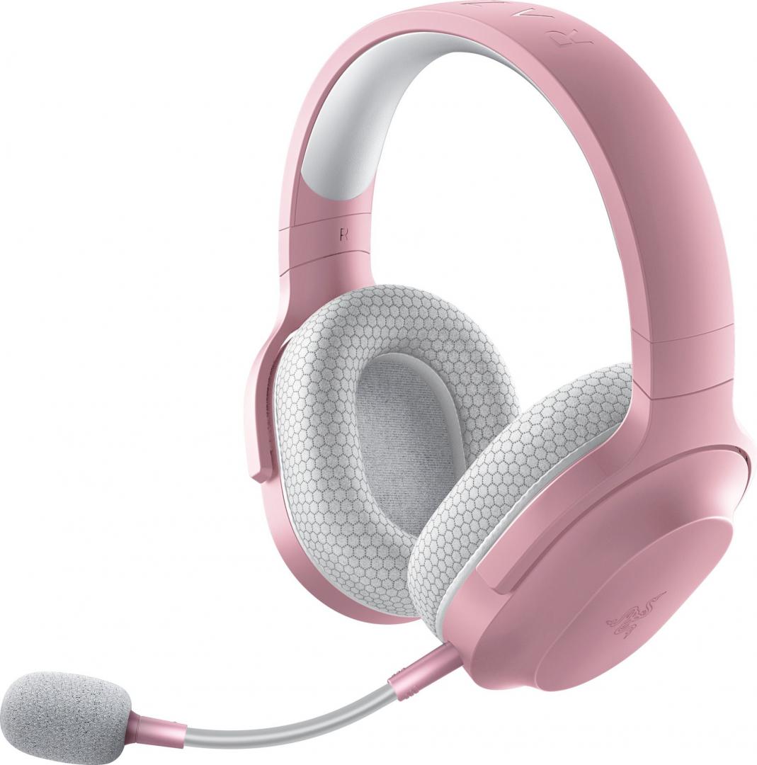 Casti Gaming Head-band Razer Barracuda X, Wireless/Wired, noise-canceling, Roz - Casti audio