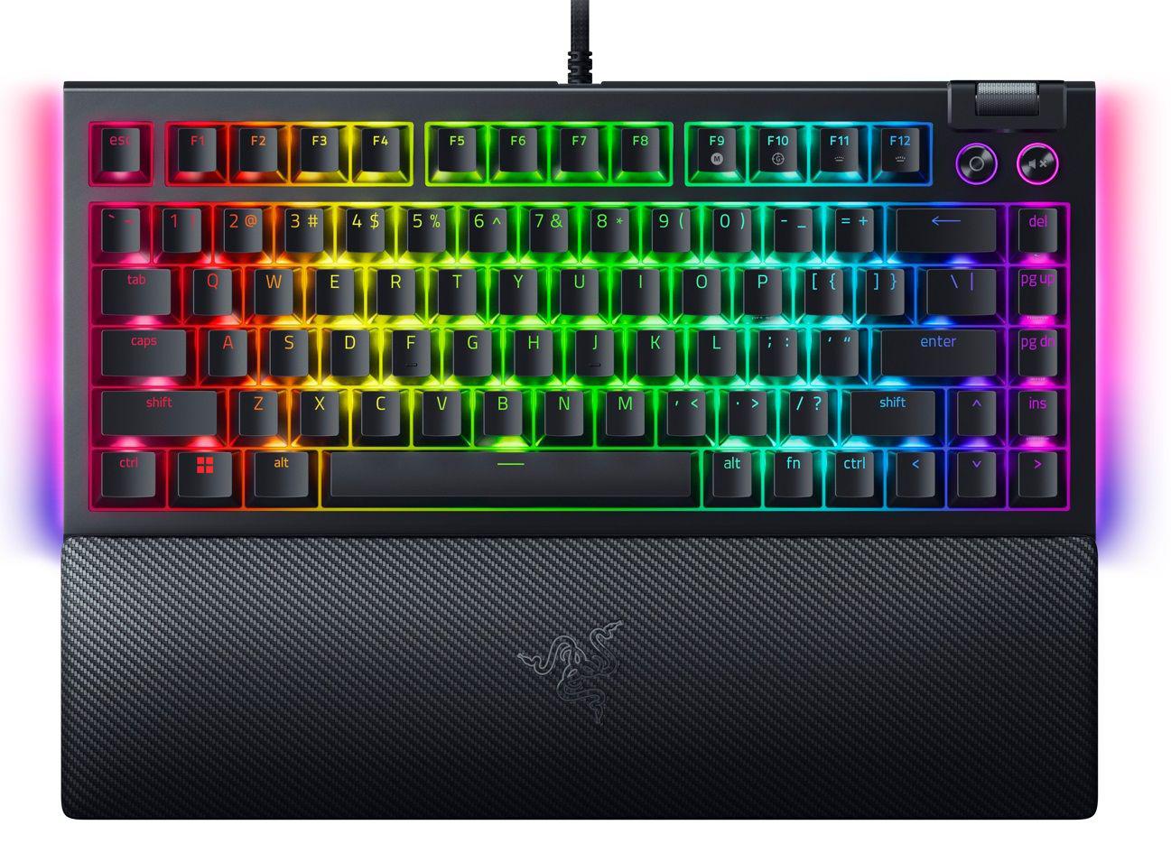 Tastatura Mecanica Gaming Razer BlackWidow V4 75%, RGB, USB, Negru
