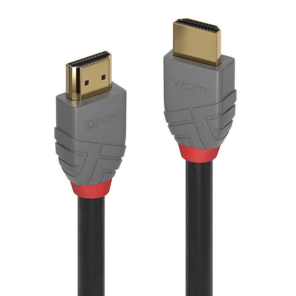 Cablu Lindy 7.5m High Speed HDMI, latime de banda suportata 10.2Gbps, rezolutie maxima 4096×2160@60Hz 4:2:0 8bit, Anthra - Cabluri video