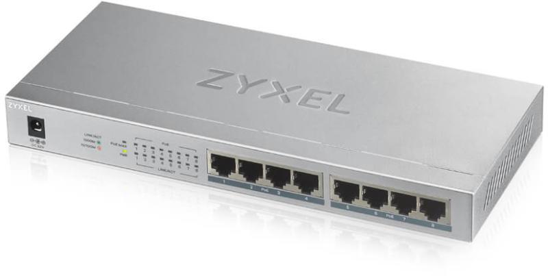Switch Zyxel GS1008-HP, 8 Port, 10/100/1000 Mbps - PC, Periferice & Software