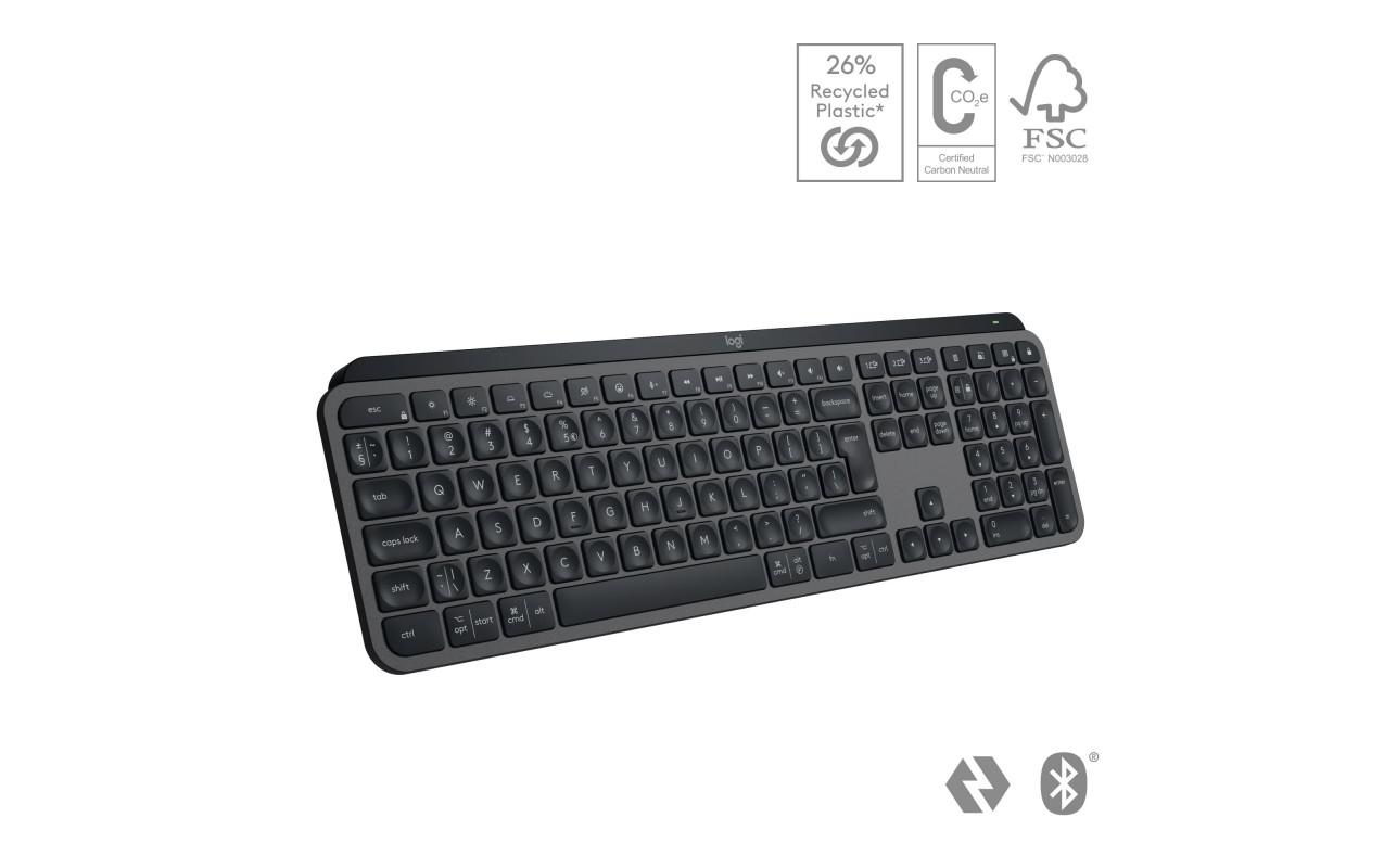 Tastatura Logitech MX Keys S, Wireless, Gri