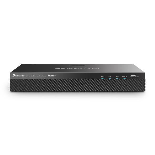 NVR PoE TP-Link VIGI 16 canale 2016H-16P; 90W, 8MP,2 SATA Interface, max 10TB(neinclus), H.265+; ONVIF