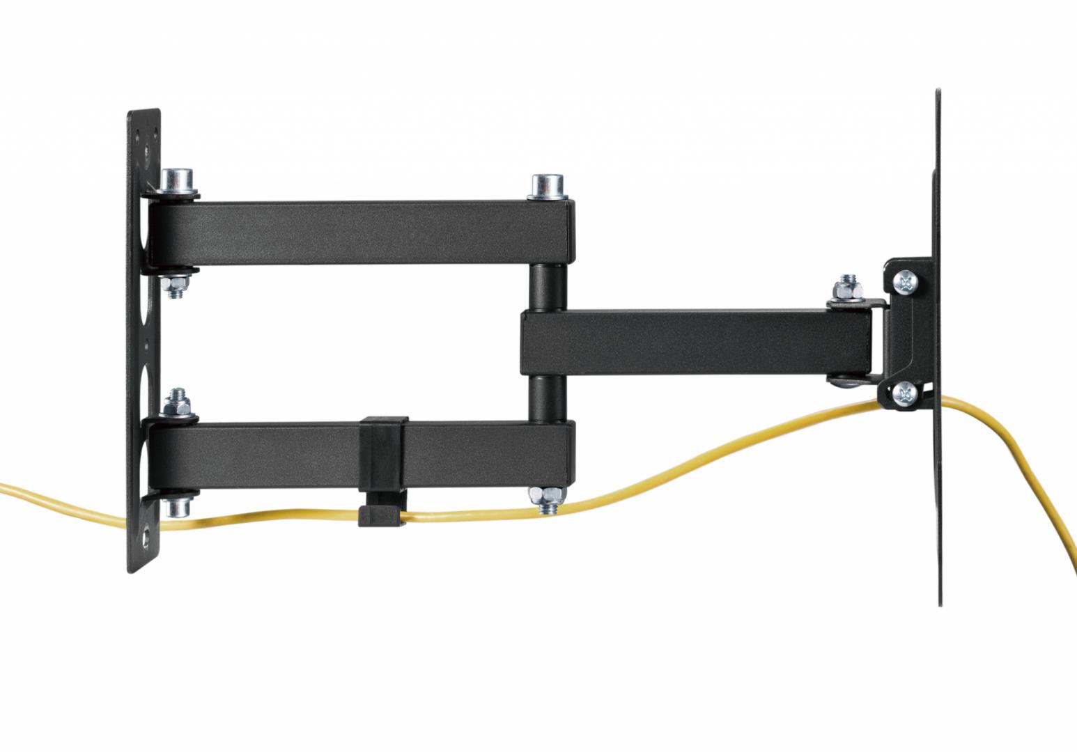Suport de perete Akai cu inclinatie +3/-10°, diagonala display 23″-43″, VESA min. 100×100, VESA max. 200×200, suporta pana la 30kg, distanta fata de perete MAX 378mm, negru - Suporturi TV / Monitor - imaginea 4