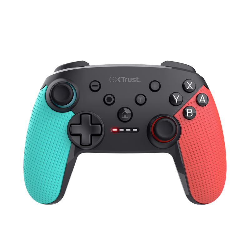 Controller wireless Trust Muta pentru consola Nintendo Switch, 15 butoane, controale: A, B, X, Y, L1, L2, L3, R1, R2, R3, reset, 8-way, start, select, d-input, multicolor - Accesorii console & PC