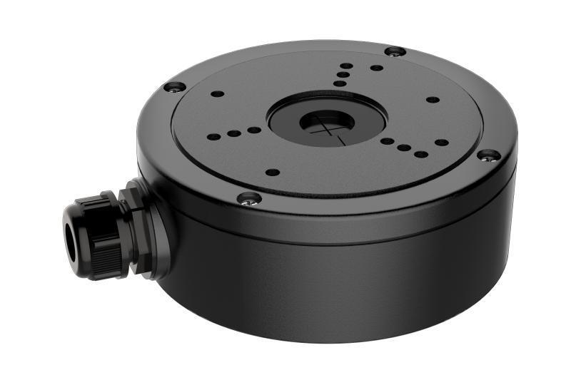 Hikvision Junction box DS-1280ZJ-S/BK ideala pentru montarea camerelor dome/bullet si protejarea cablurilor de legaturi. Confectionata din metal si poate sustine pana la 4.5 kg, culoare alba, dimensiuni :137 mm × 54 mm × 171.5 mm, greutate : 0.66kg, culoare: negru. - Accesorii