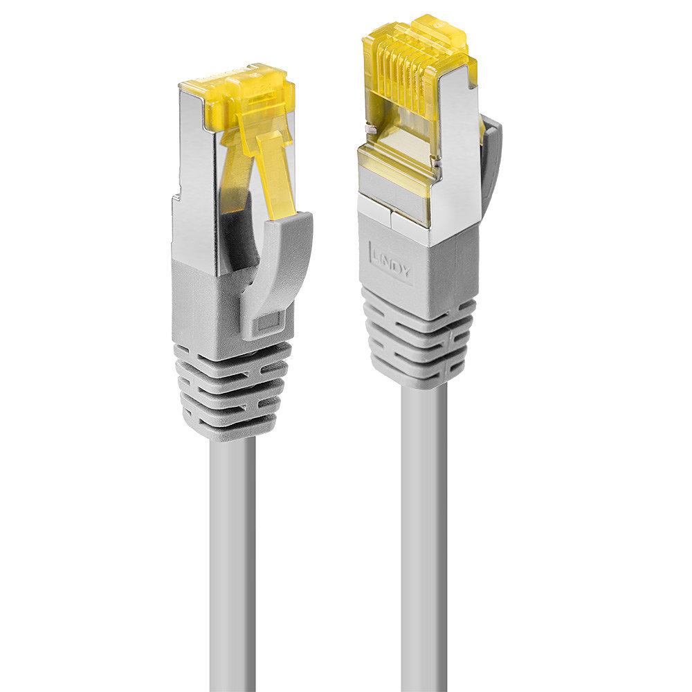 Cablu Lindy RJ45 S/FTP LSZH, cat.7, 3 metri lungime, connector A: RJ45 Male Cat.6A, connector B: RJ45 Male Cat.6A, latime de banda suportata 600MHz, gri - Cabluri periferice