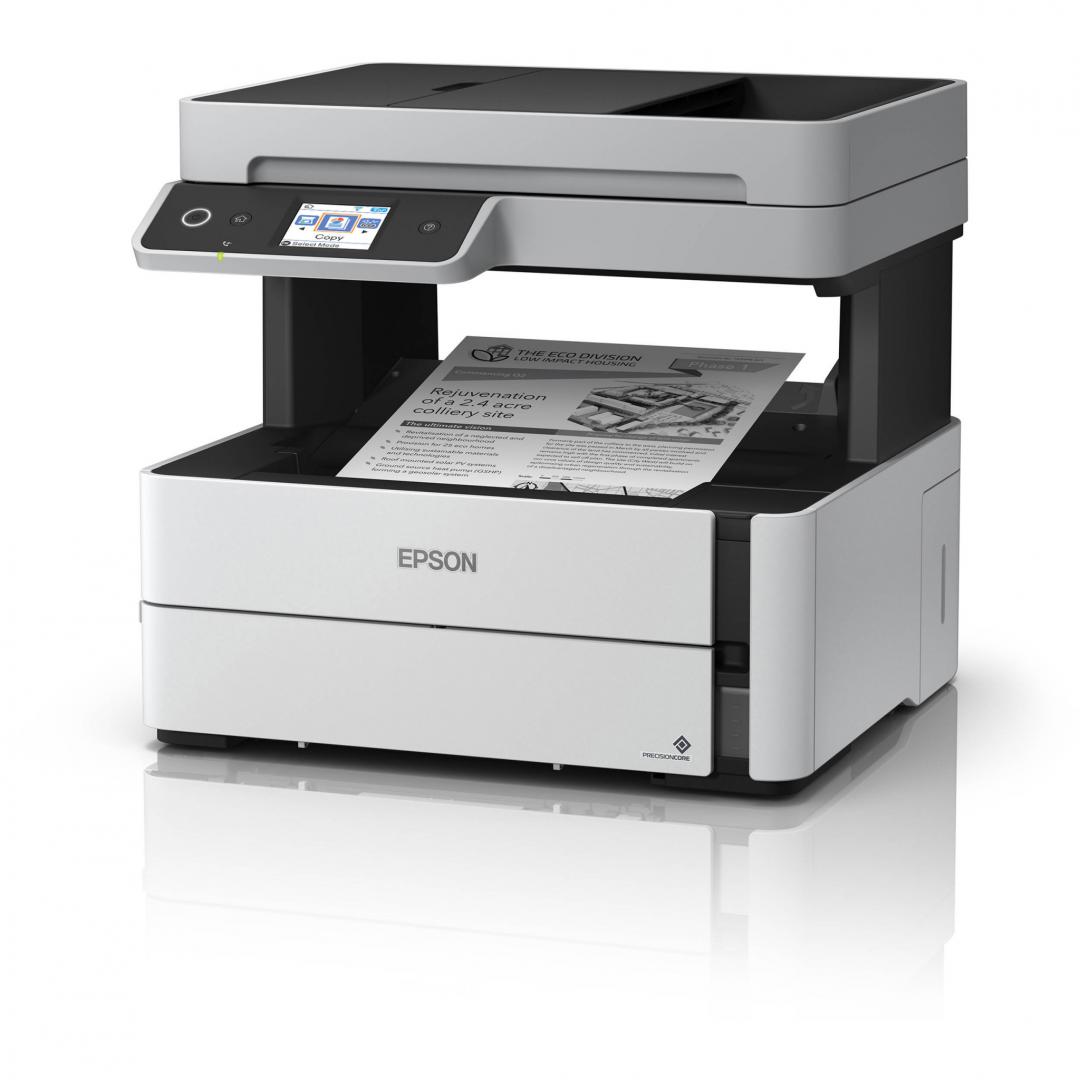 Multifunctional inkjet EPSON EcoTank M3170, format A4, Monocrom, Duplex, USB + LAN + Wi-Fi