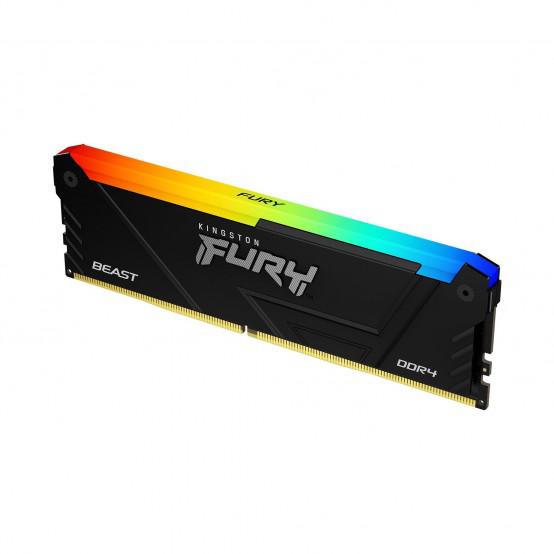 Memorie RAM Kingston FURY Beast RGB, 16GB DDR4, 3600MHz, CL18 - Componente PC