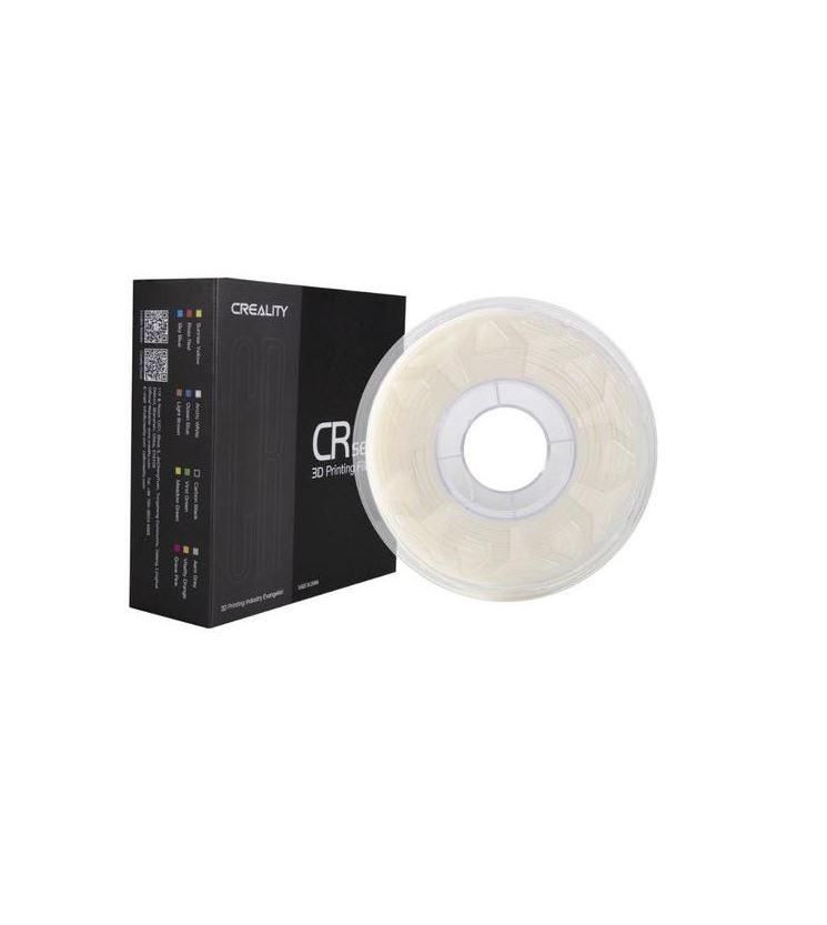 CREALITY CR-TPU 3D Printer Filament, white, Glossy, 1kg, elastic,rezistent UV, Printing temperature: 210-240, Filament diameter: 1.75mm, Size of filament wheel: Diameter 200mm, height 66mm, hole diameter 56mm. Utilizare: pana la 6 luni de la deschiderea ambalajului.