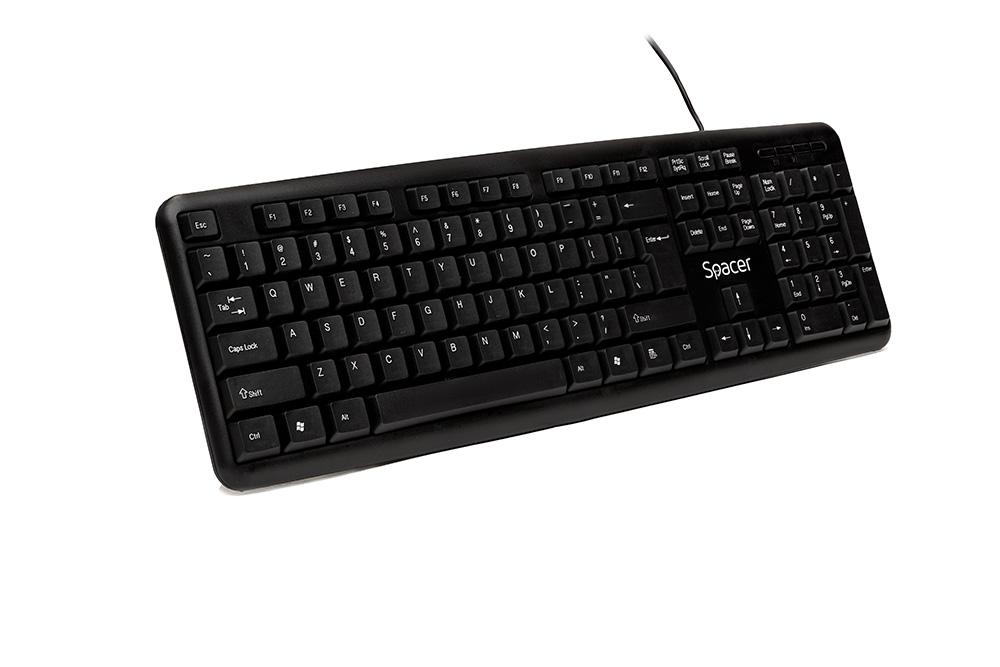 Tastatura SPACER SPKB-520, RGB, USB, negru