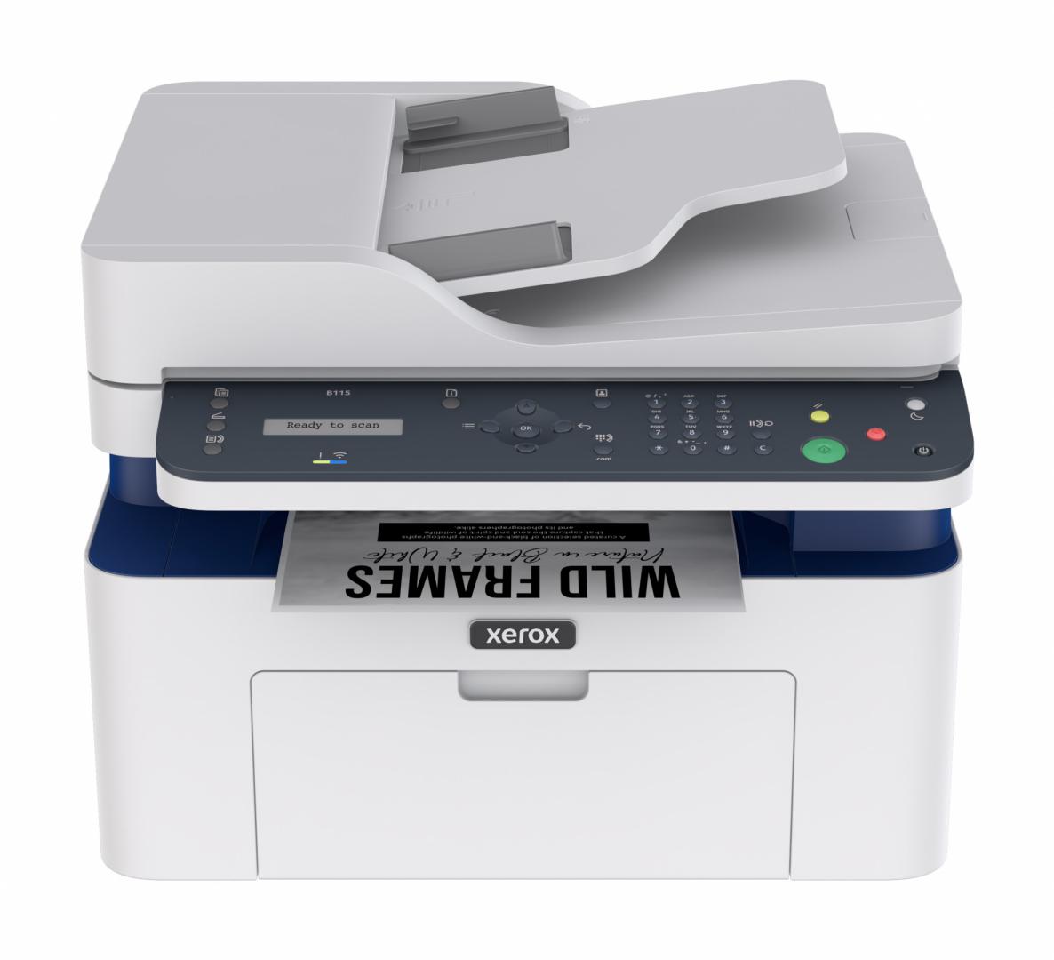Multifunctional laser Xerox B115V_NI, format A4, Monocrom, USB/LAN