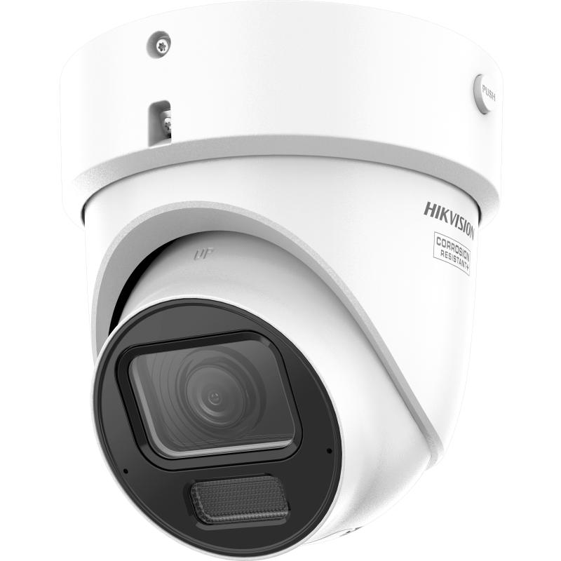 Camera de supraveghere IP Turret 6MP Hikvision DS-2CD2H66G2H- IZSY(2.8-12MM)(EF), lentila varifocala 2.8-12mm, iluminare min: Color: 0.0008 Lux @ (F1.2, AGC ON),B/W: 0 Lux cu IR 40m, interfata audio: 1/1, alarma: 1/1, slot card de memorie: microSD/microSDHC/microSDXC maxim 512GB, alarma la - Camere supraveghere IP